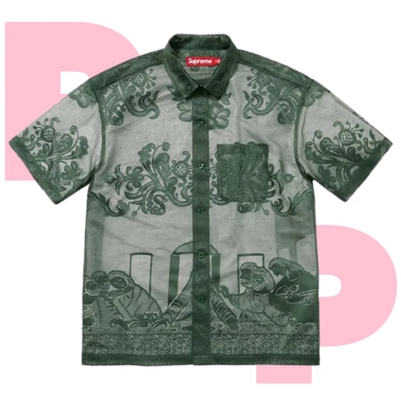 Supreme Last Supper Lace S/S Shirt (X-Large) - Picture 1 of 3